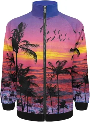 Mens Casual Jacket Long Sleeve Zipper Sweatshirt Loose Fit Stand Collar Hoodie Coat Winter Outfit Comfy Streetwear