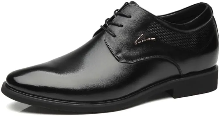 Mens Fashion Oxford Shoes Leather Dress Shoes Modern Business Casual Shoes for Office Party Wedding(7)