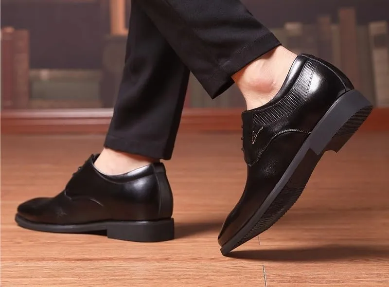 Mens Fashion Oxford Shoes Leather Dress Shoes Modern Business Casual Shoes for Office Party Wedding(7)