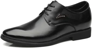 Mens Fashion Oxford Shoes Leather Dress Shoes Modern Business Casual Shoes for Office Party Wedding(7)