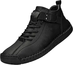 Mens High Top Sneakers Solid Color Lace-up Casual Breathable Soft Walking Running Shoes Comfortable Tennis Shoes Flat Bottom Non Slip Summer Spring Mens Shoe
