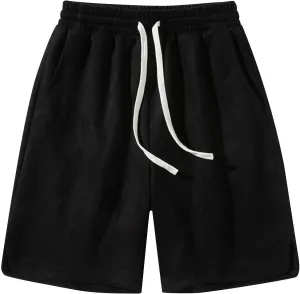 mens shorts drawstring elastic waist lounge pajamas shorts summer beach gym outdoor running baggy athletic shorts