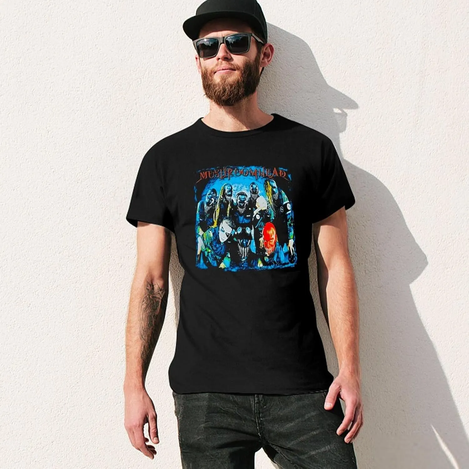 Men's T Shirt Cotton Short-Sleeve Printed Shirts Round Neck Fashion Graphic Classic Tee Shirts