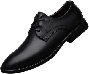 Mens Vintage Oxford Shoes Leather Classic Dress Shoes Lace Up Business Formal Shoes for Wedding Office(9)