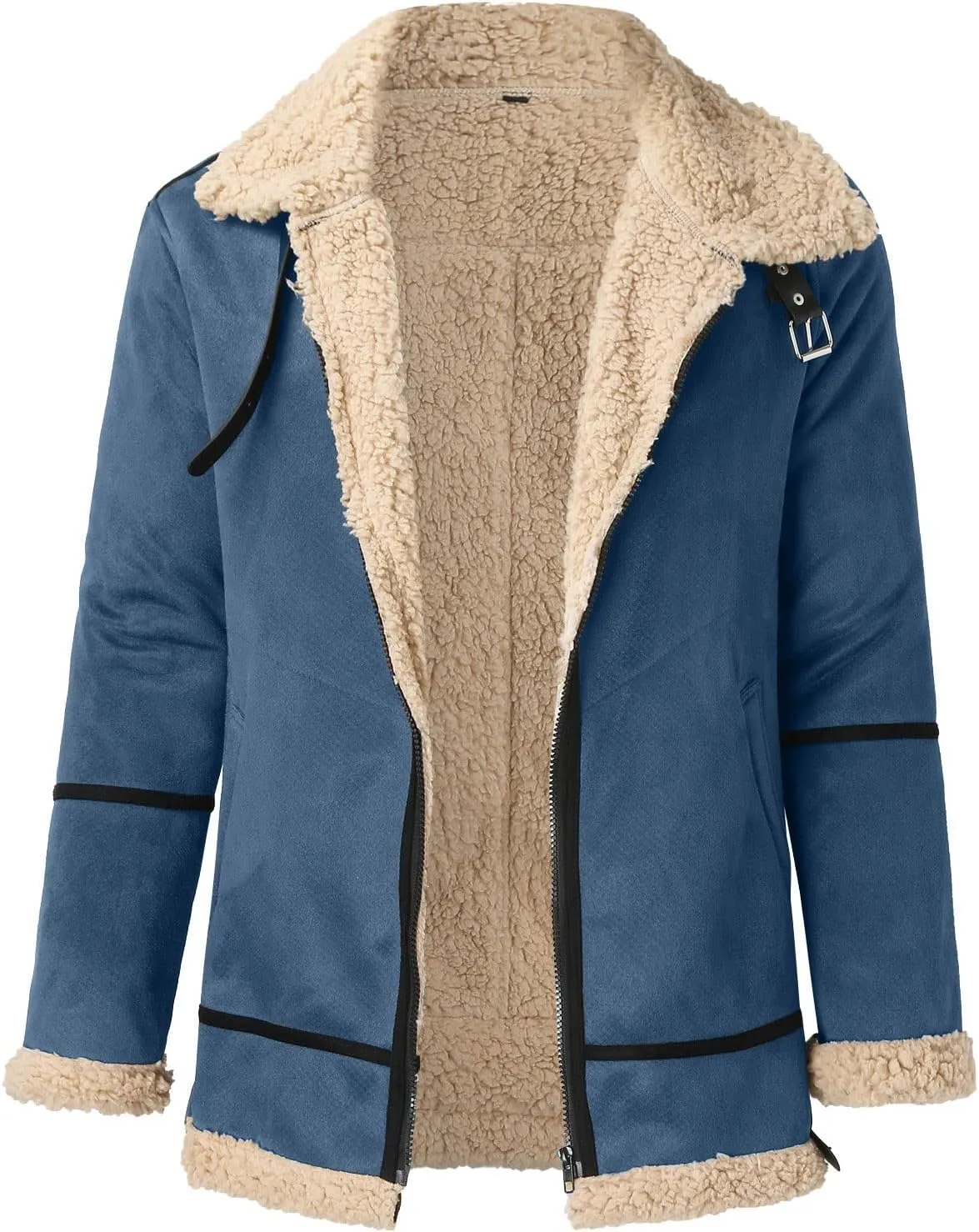 Men's Winter Jacket Windproof Coat Leisure Plus Size Hat Zip Pocket Cotton-Padded Warm Soft Hooded Jacket Coats