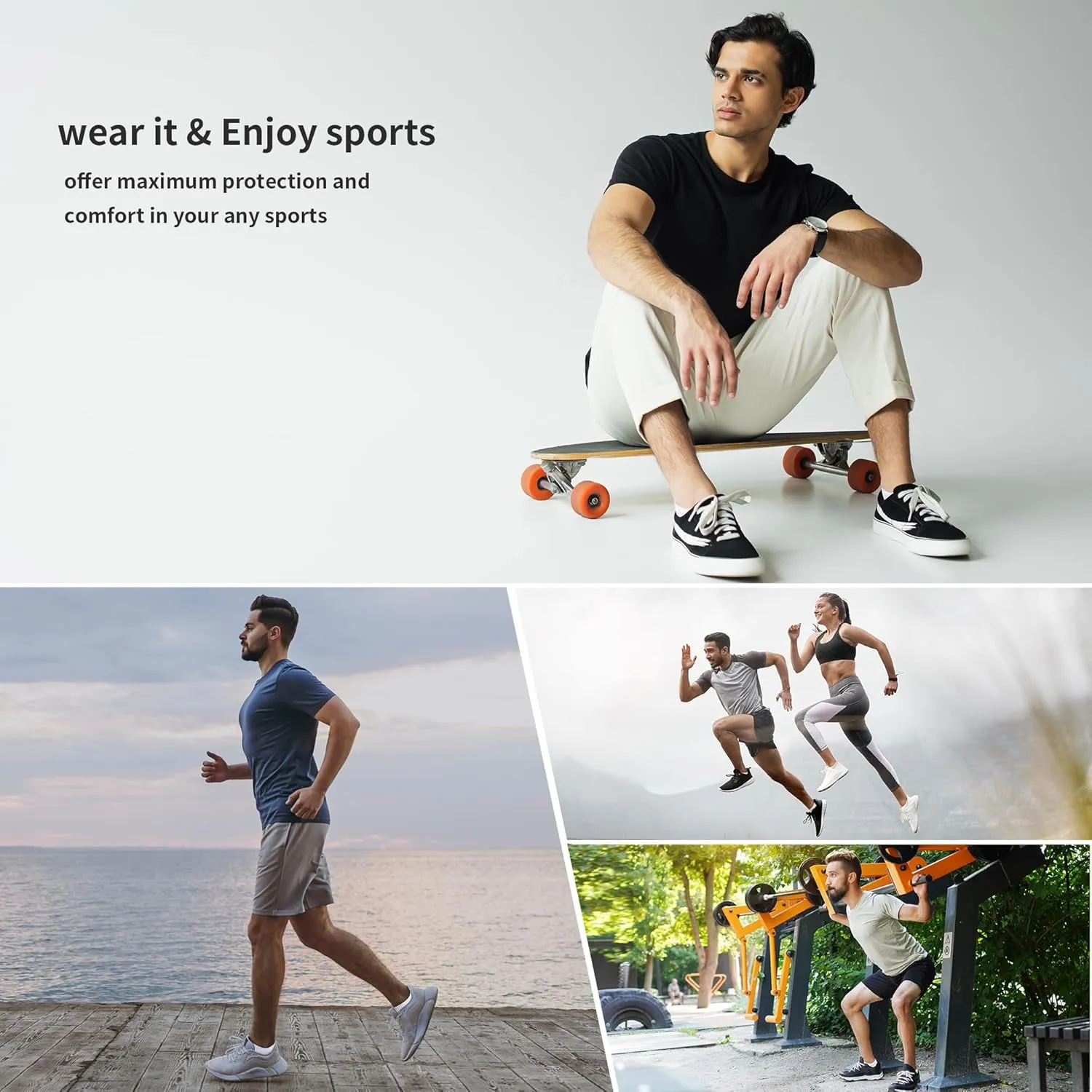 No Show Ankle Cushioned Socks, Non Slip Cotton Invisible Sock for Men & Women, Socks for Running, Outdoor (12-Packs)