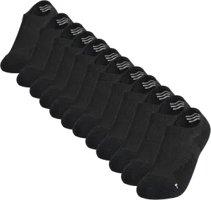 No Show Ankle Cushioned Socks, Non Slip Cotton Invisible Sock for Men & Women, Socks for Running, Outdoor (12-Packs)