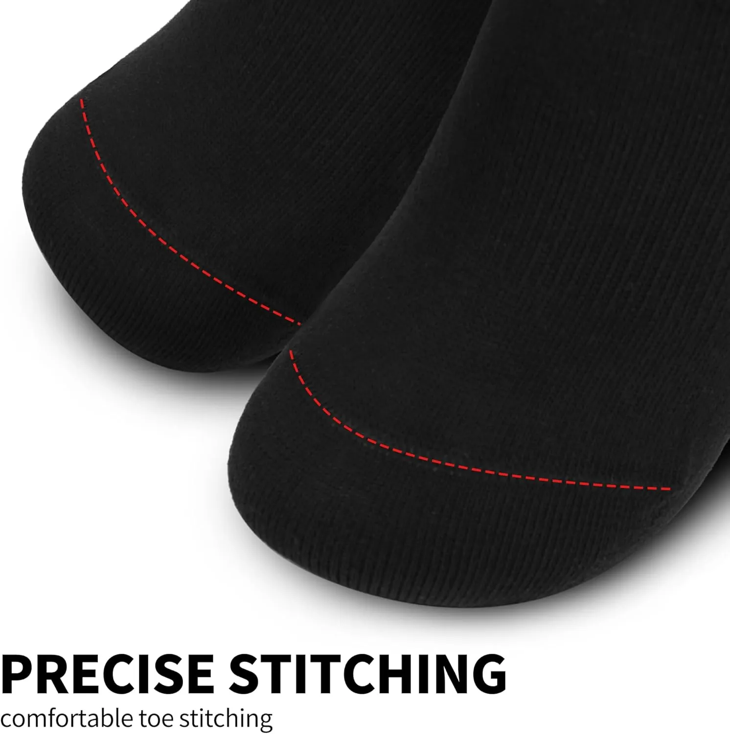 No Show Socks for Womens, Low Cut Non Slip Flat Boat Invisible Line Cushion Athletic Socks