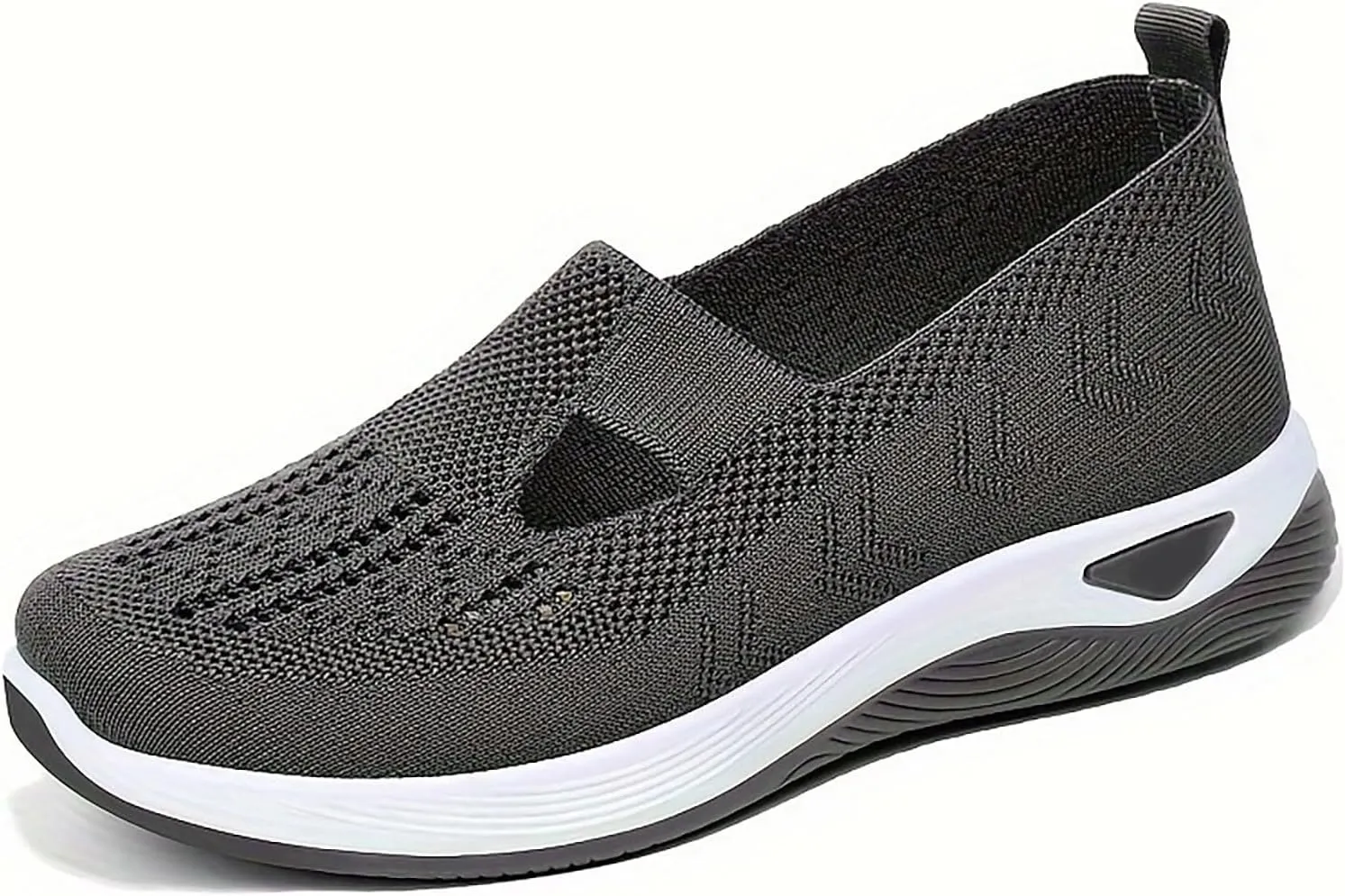 Orthopedic Shoes for Women 2025 New Women's Woven Non Slip Work Shoes Women Wide Feet Casual Slip On Shoes Black Platform Sneaker Slip On Tennis Shoe White Loafers