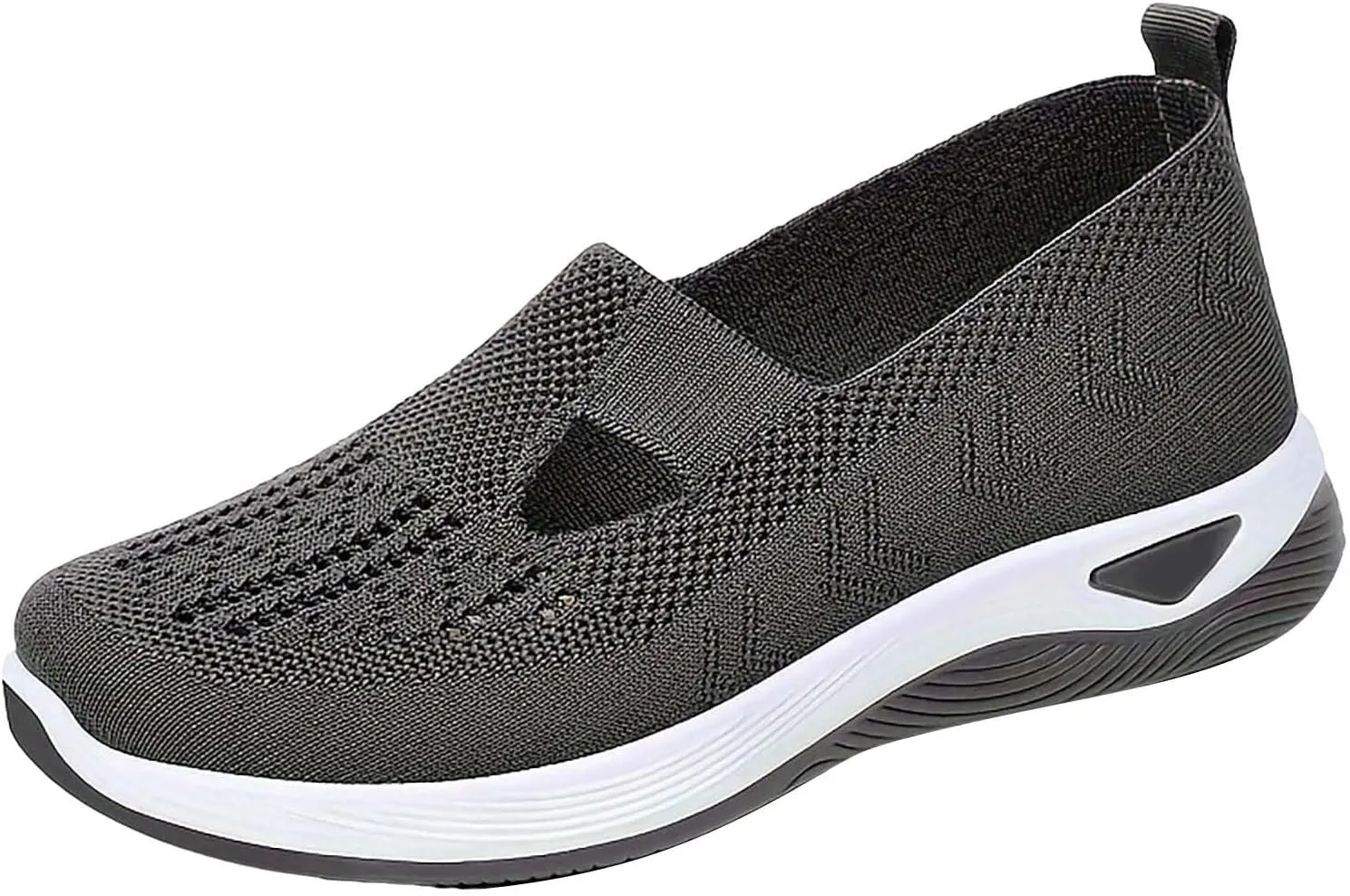 Orthopedic Shoes for Women 2025 New Women's Woven Non Slip Work Shoes Women Wide Feet Casual Slip On Shoes Black Platform Sneaker Slip On Tennis Shoe White Loafers