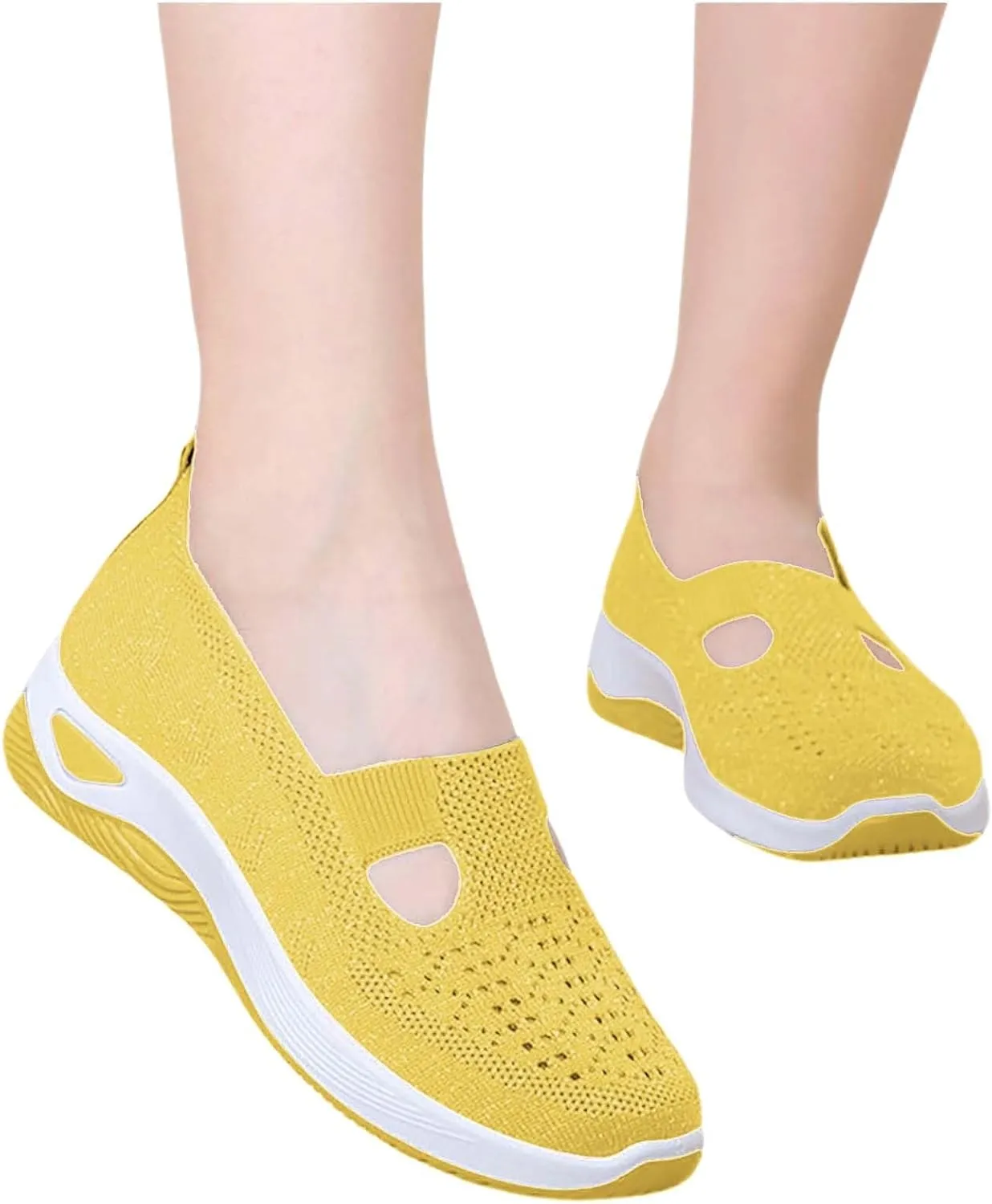 Orthopedic Shoes for Women Breathable Soft Slip On Non Slip Work Shoes Women Mesh Casual Shoes for Fall Women Shoes Sneakers Slip On Tennis Shoe Cross Trainer Shoe