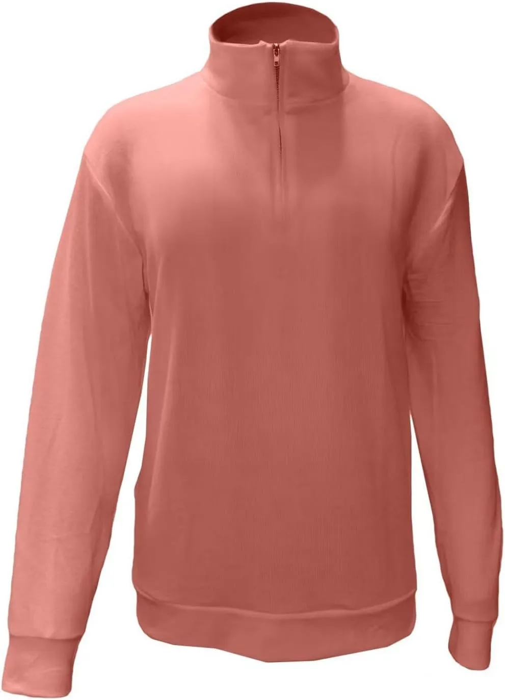 Quarter Zip Sweater for Men Mock Neck Polo Pullover Slim Fit Solid Turtleneck Knit Sweaters with Ribbed Edge