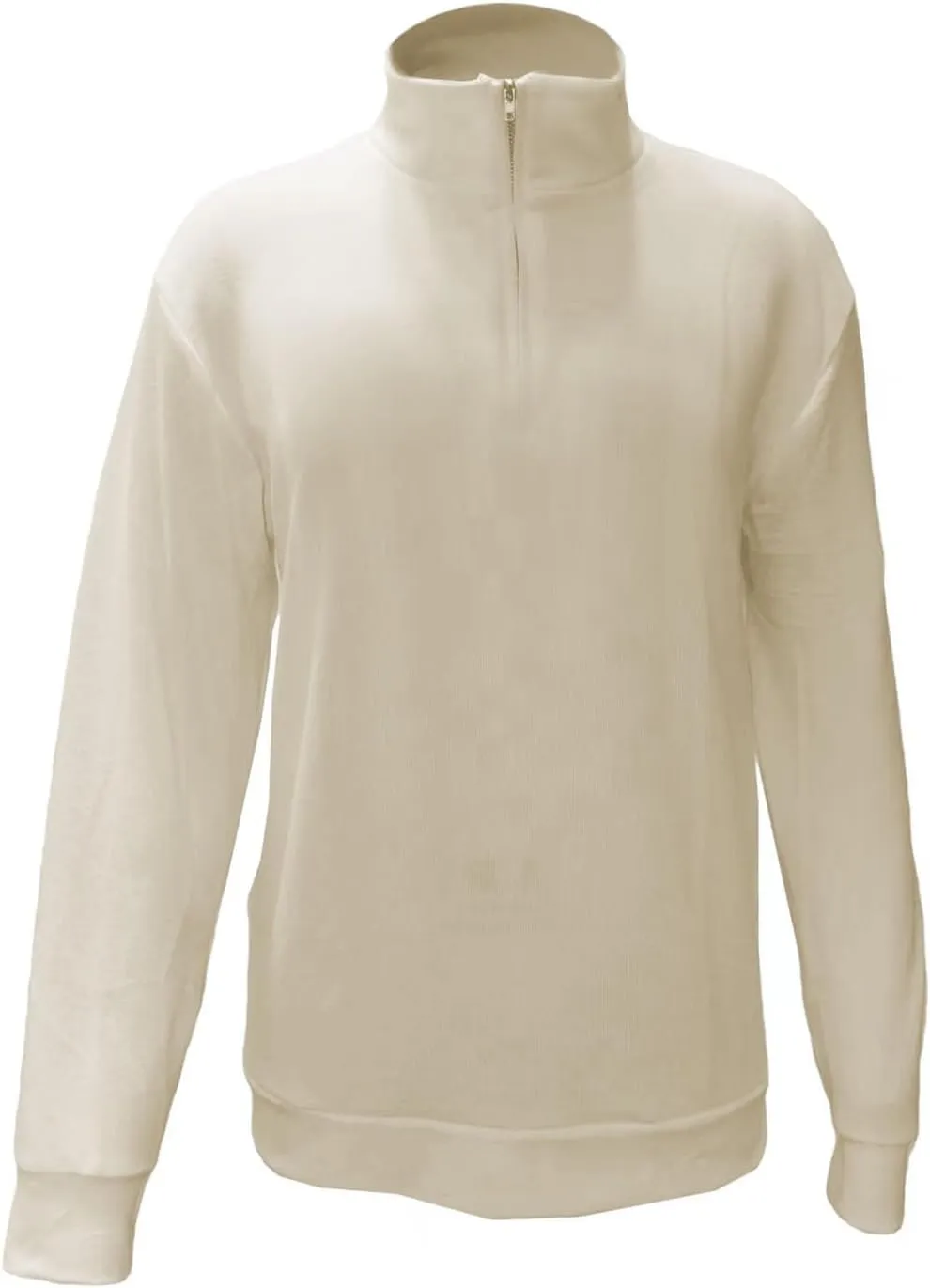 Quarter Zip Sweater for Men Mock Neck Polo Pullover Slim Fit Solid Turtleneck Knit Sweaters with Ribbed Edge