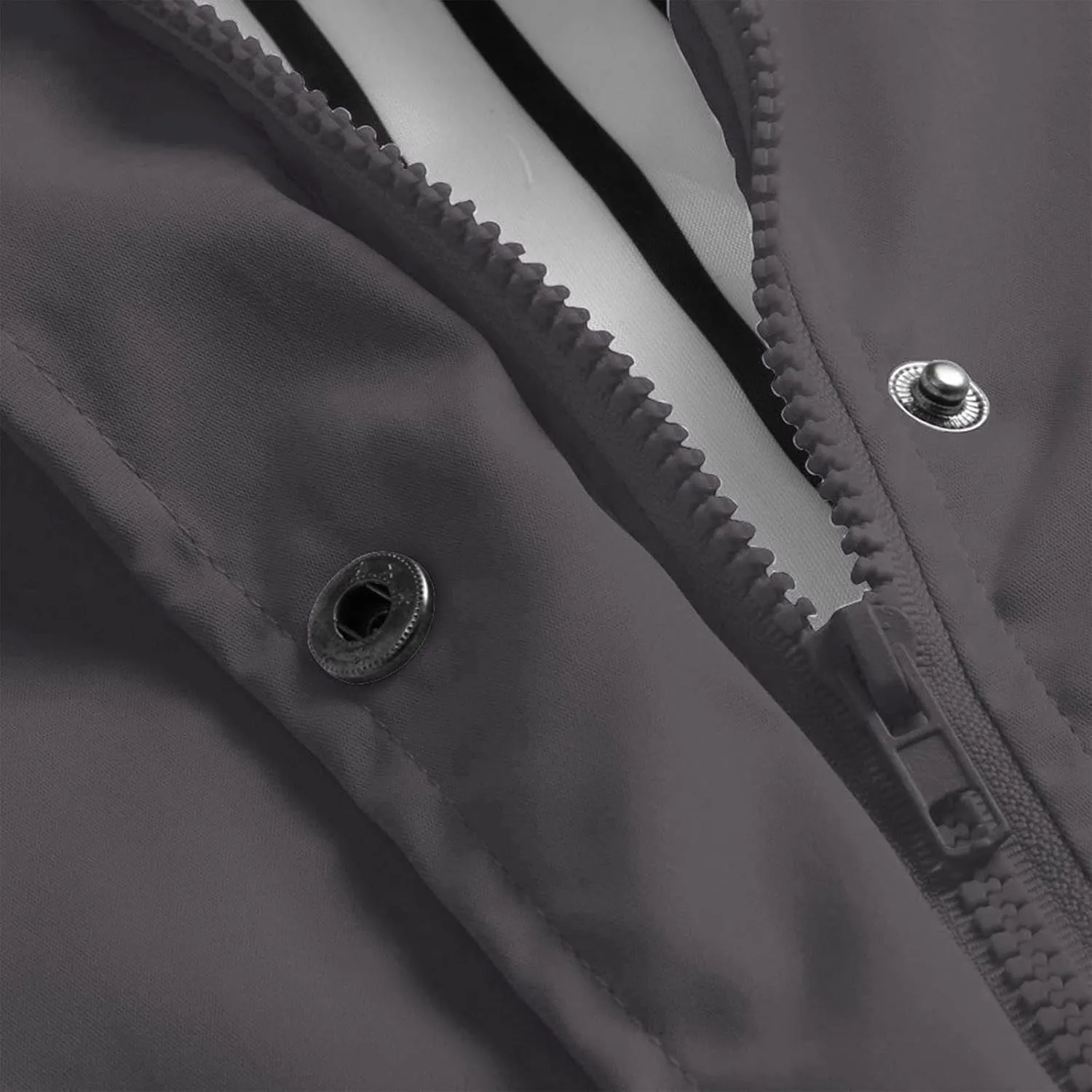 Rain Jacket Women Waterproof with Hood Raincoat Lightweight Lined Long Sleeve Coats Plus Size