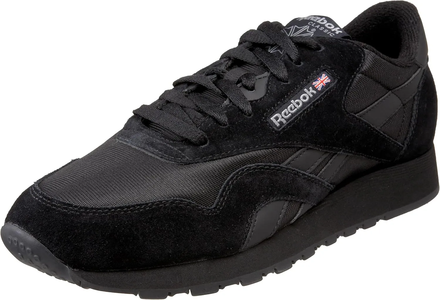 Reebok Mens Classic Cushioned Footbed Faux Leather Running & Training Shoes