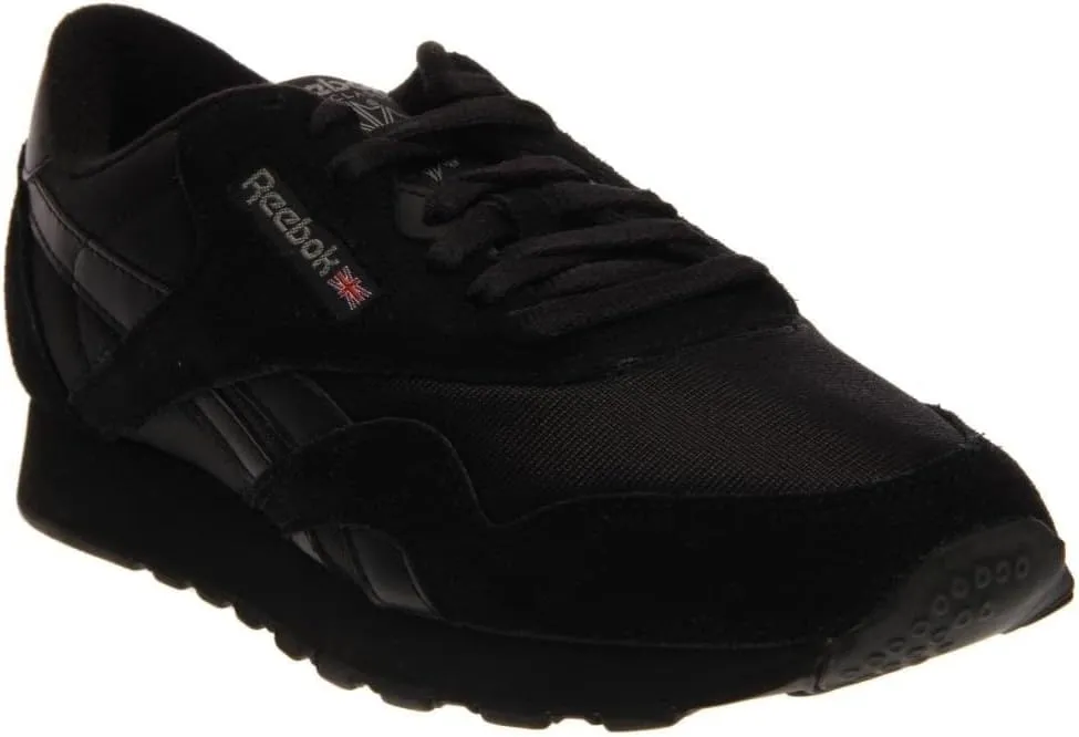 Reebok Mens Classic Cushioned Footbed Faux Leather Running & Training Shoes