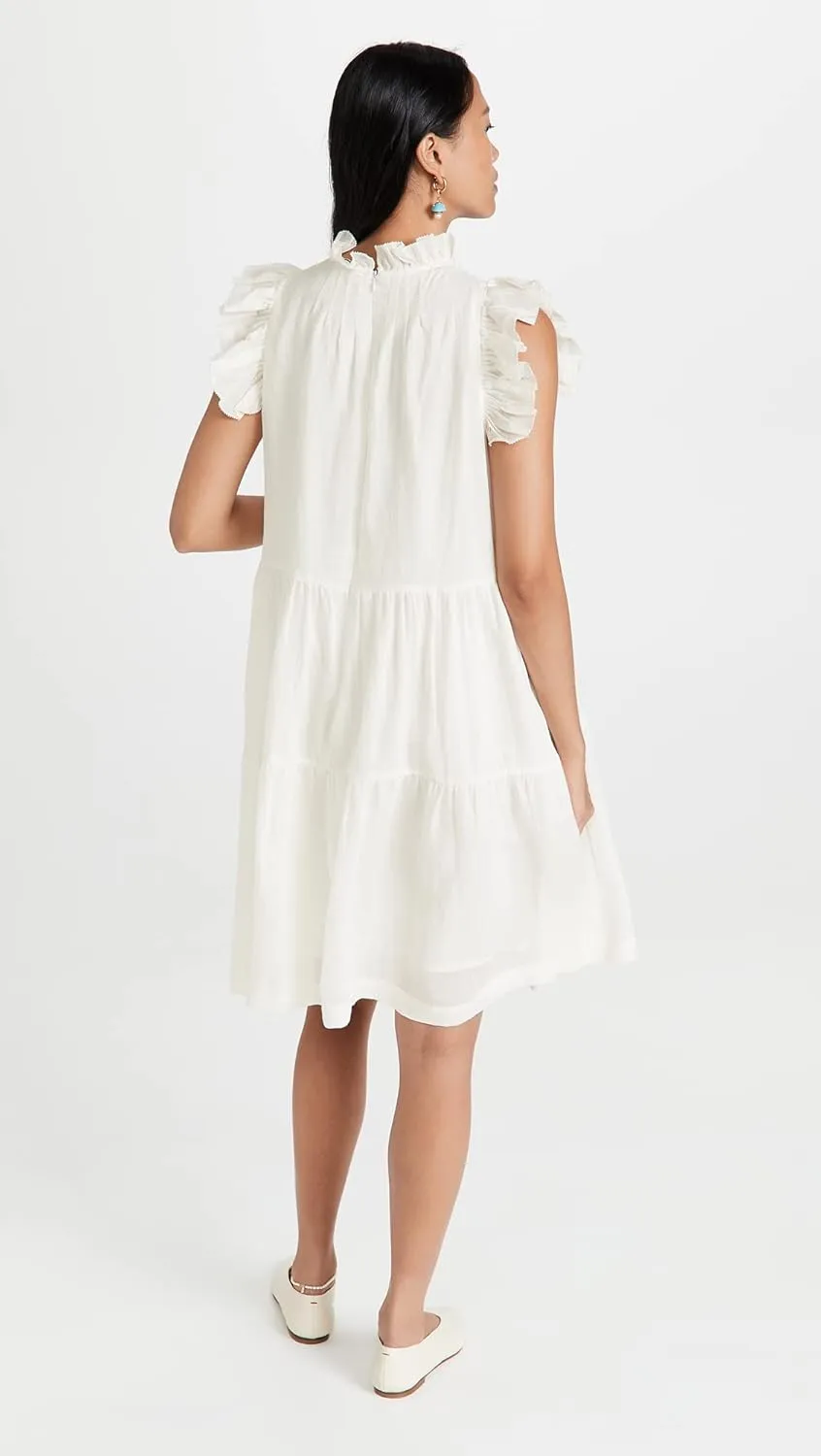 Sea Women's Tier Waverly Flutter Sleeve Dress