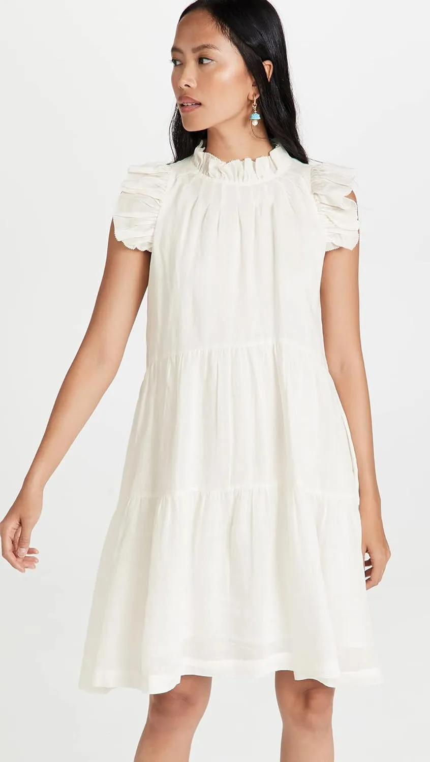 Sea Women's Tier Waverly Flutter Sleeve Dress