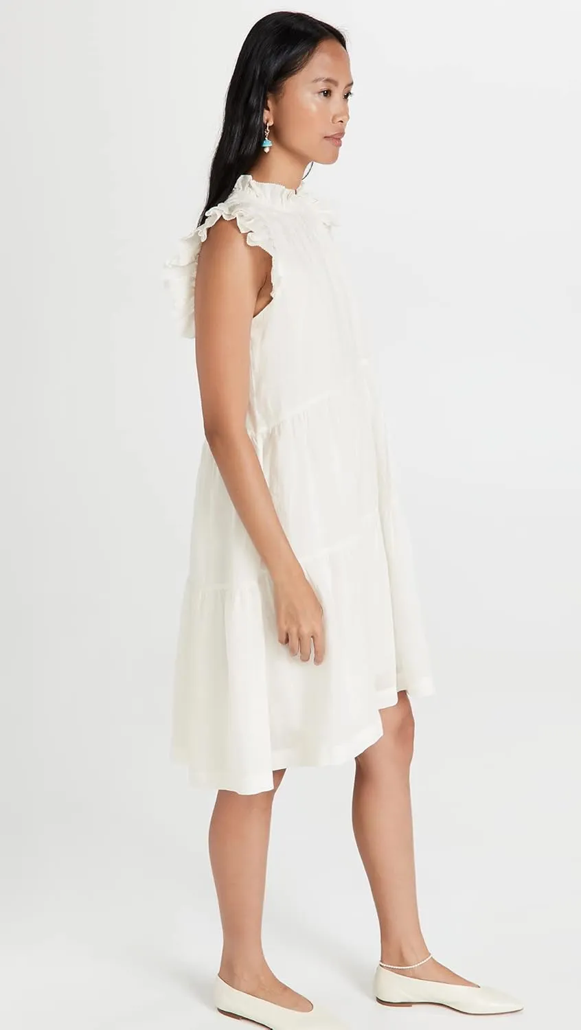 Sea Women's Tier Waverly Flutter Sleeve Dress