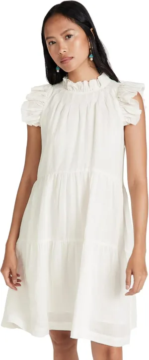 Sea Women's Tier Waverly Flutter Sleeve Dress