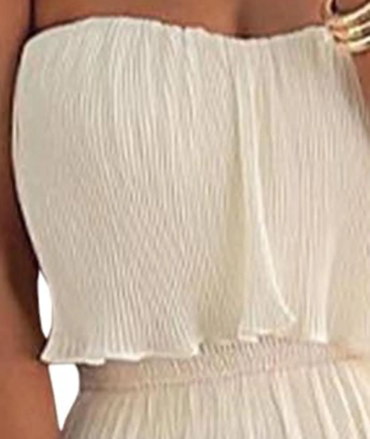 Sexyshine Women's Tube Top Ruffled Tiered Maxi Dress Sleeveless Backless Bodycon Smocked Shirred Party Holiday Long Dress