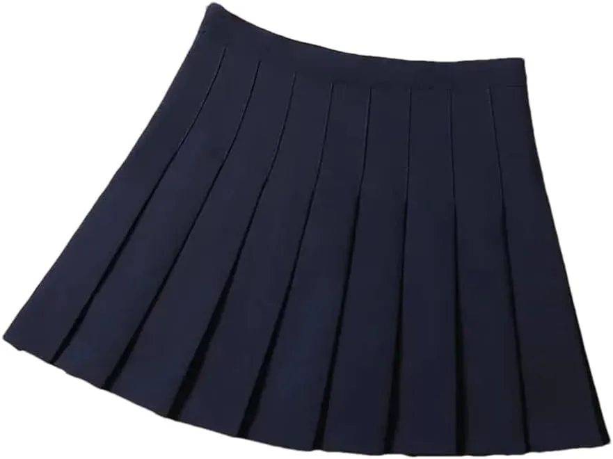 Short Skirts for Women Summer School Uniform Girl High Waist Mini Pleated Skirt