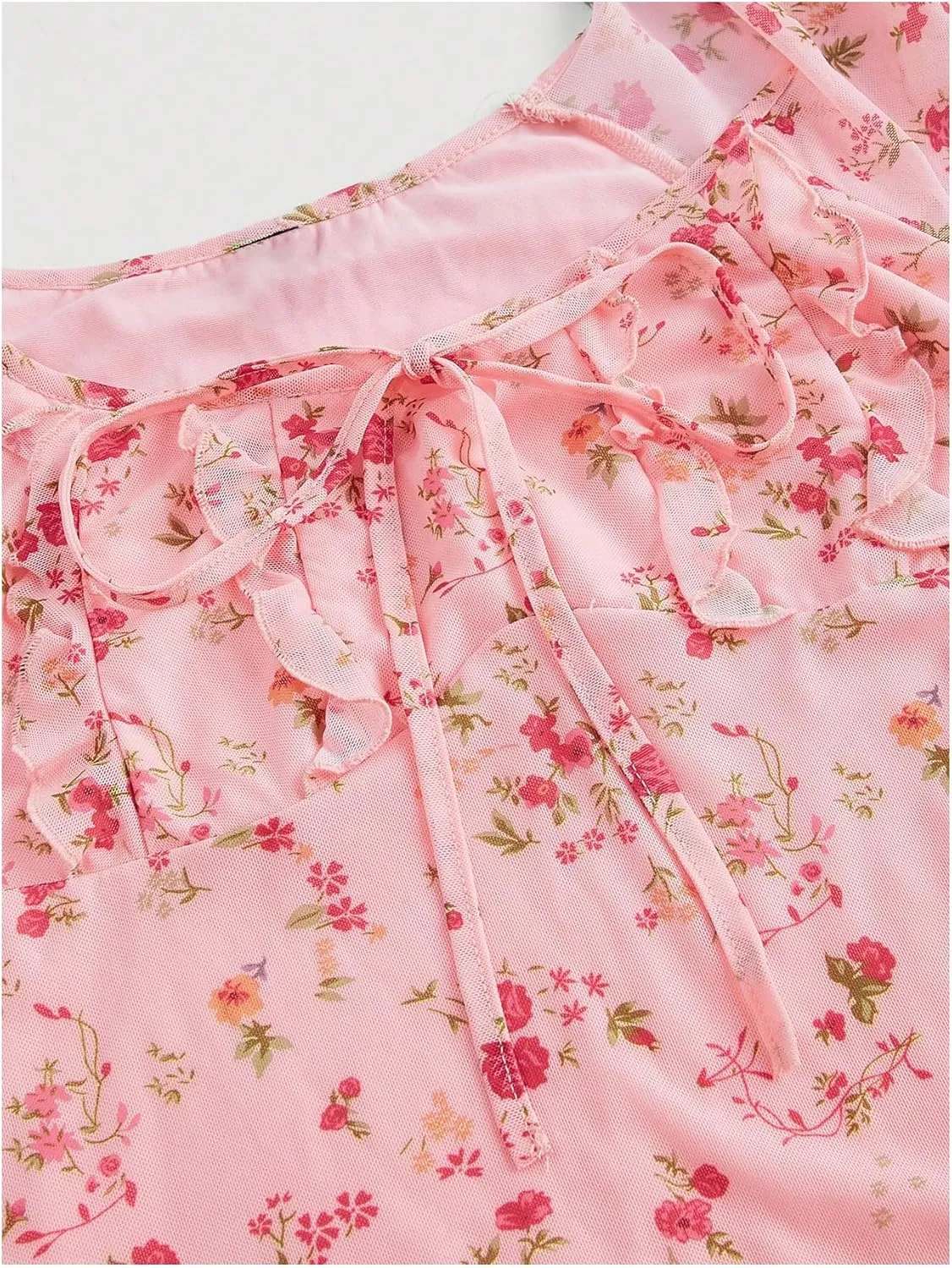 SOLY HUX Women's Vintage Floral Dress Summer Cap Sleeve Mini Dresses Going Out Beach Short Dress