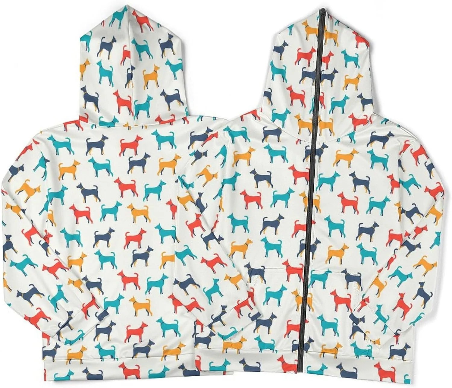Stripe Print Hoodies For Men Women Long Sleeve Casual Zip Up Hooded Sweatshirt Jacket Coat With Pocket