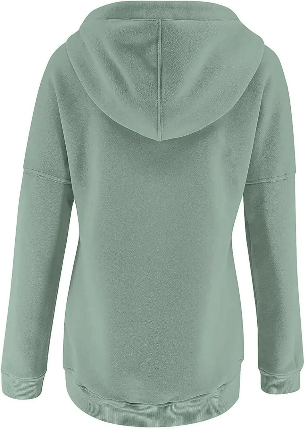 Sweatshirt for Women Fall Womens 2024 Hoodies Button Collar Drawstring Hooded Pullover Sweatshirt Casual Long Sleeve Tops