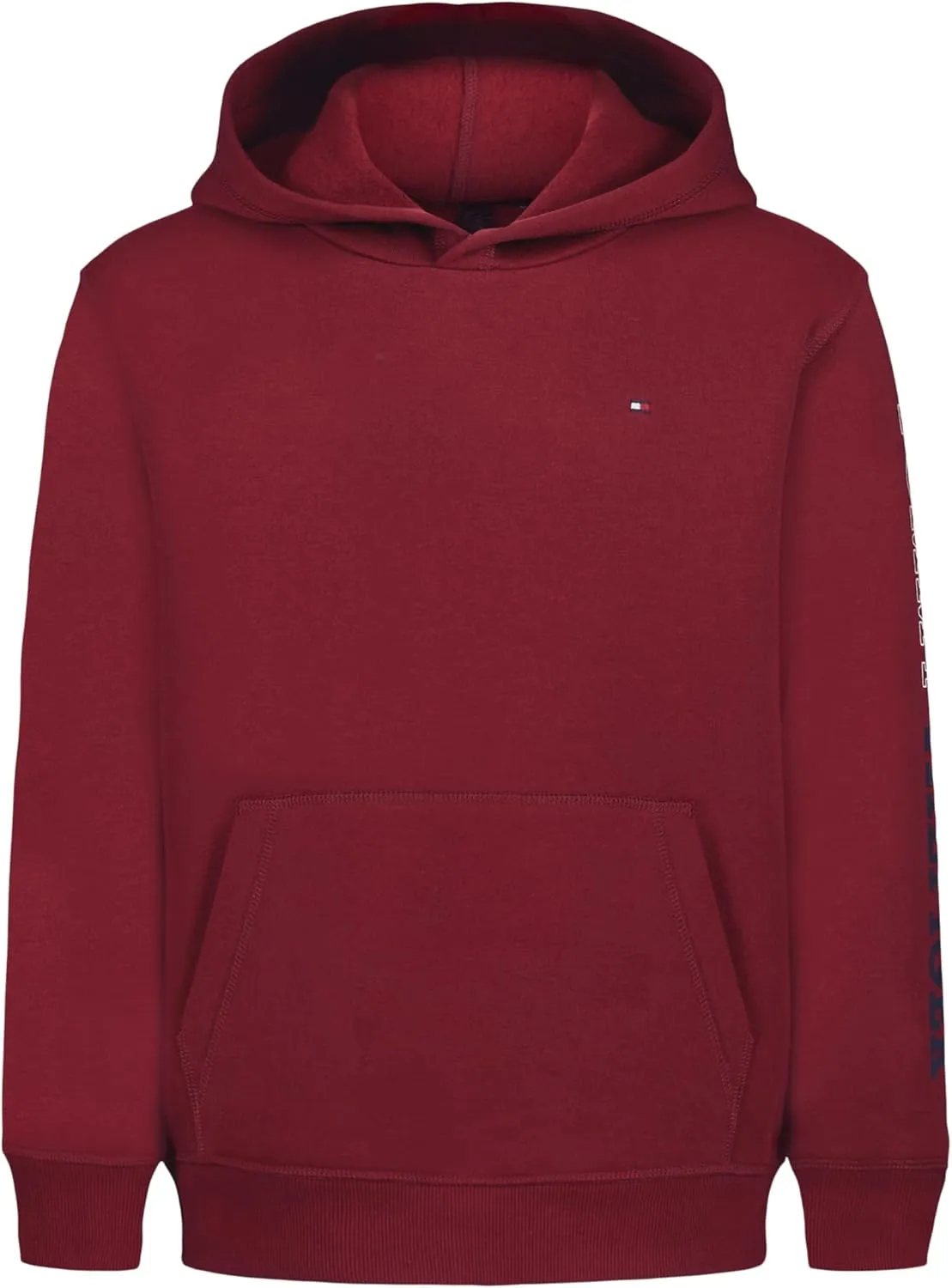 Tommy Hilfiger Boys' Long Sleeve Fleece Pull-Over Hoodie