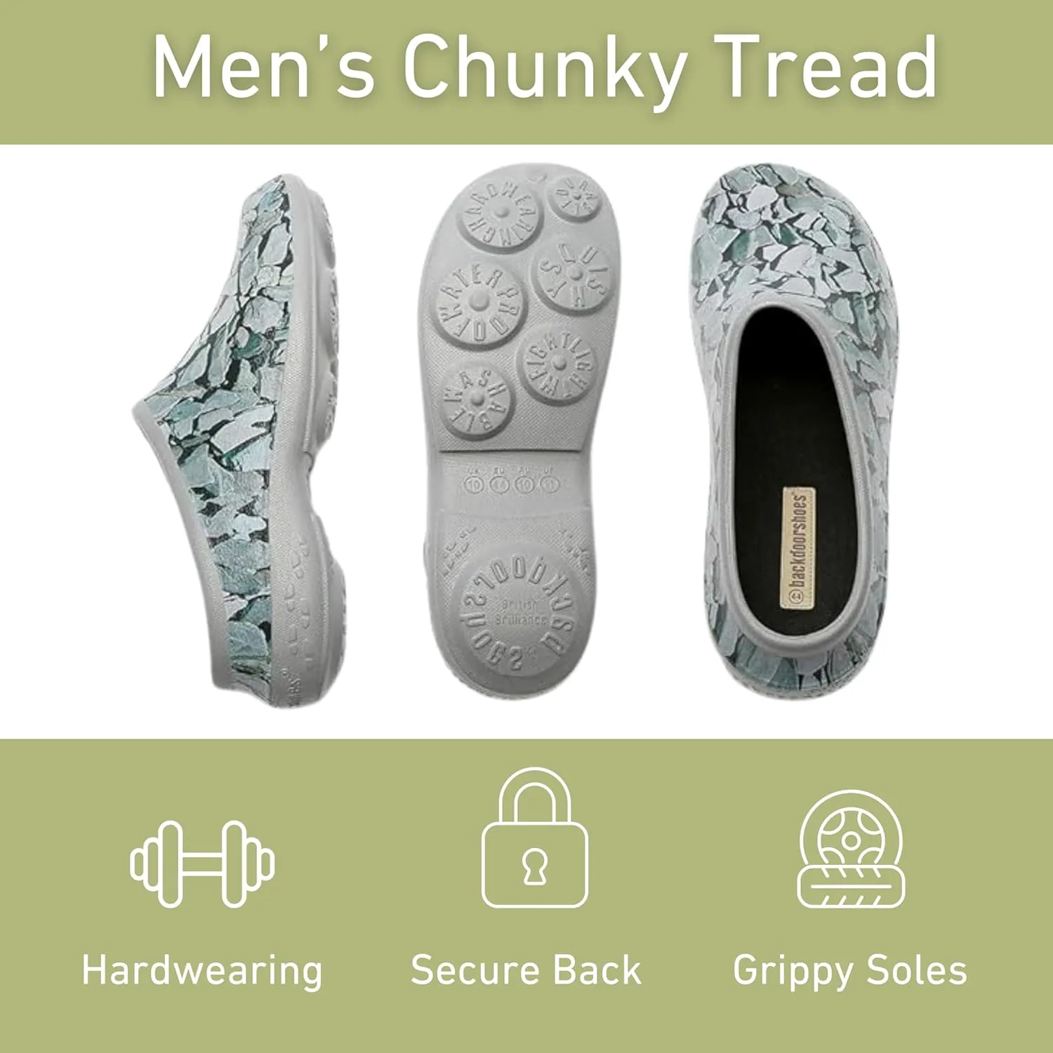 Waterproof Premium Garden Clog Shoes for Men with Arch Support