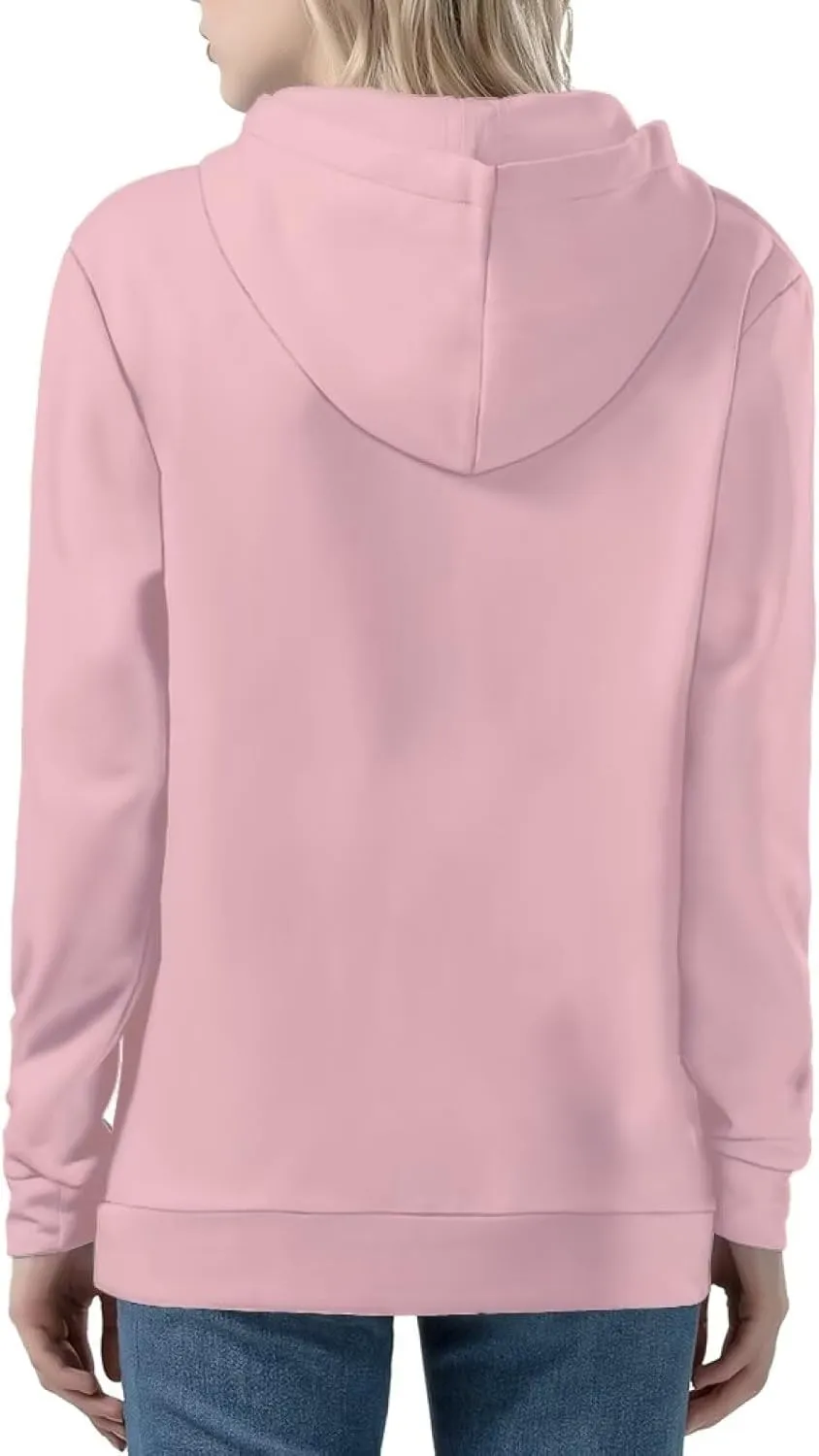 Women Casual Zip Up Hoodie Jacket Lightweight Comfy Loose Long Sleeve Sweatshirt with Pockets XS-5XL