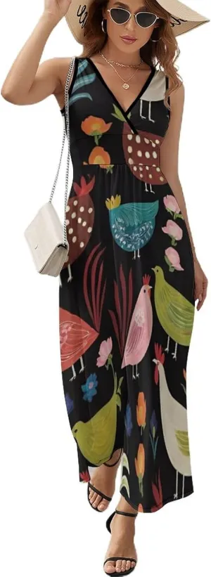 Women Girls Summer 2025 Loose Flowy Swing Shift Dresses for Party Holiday