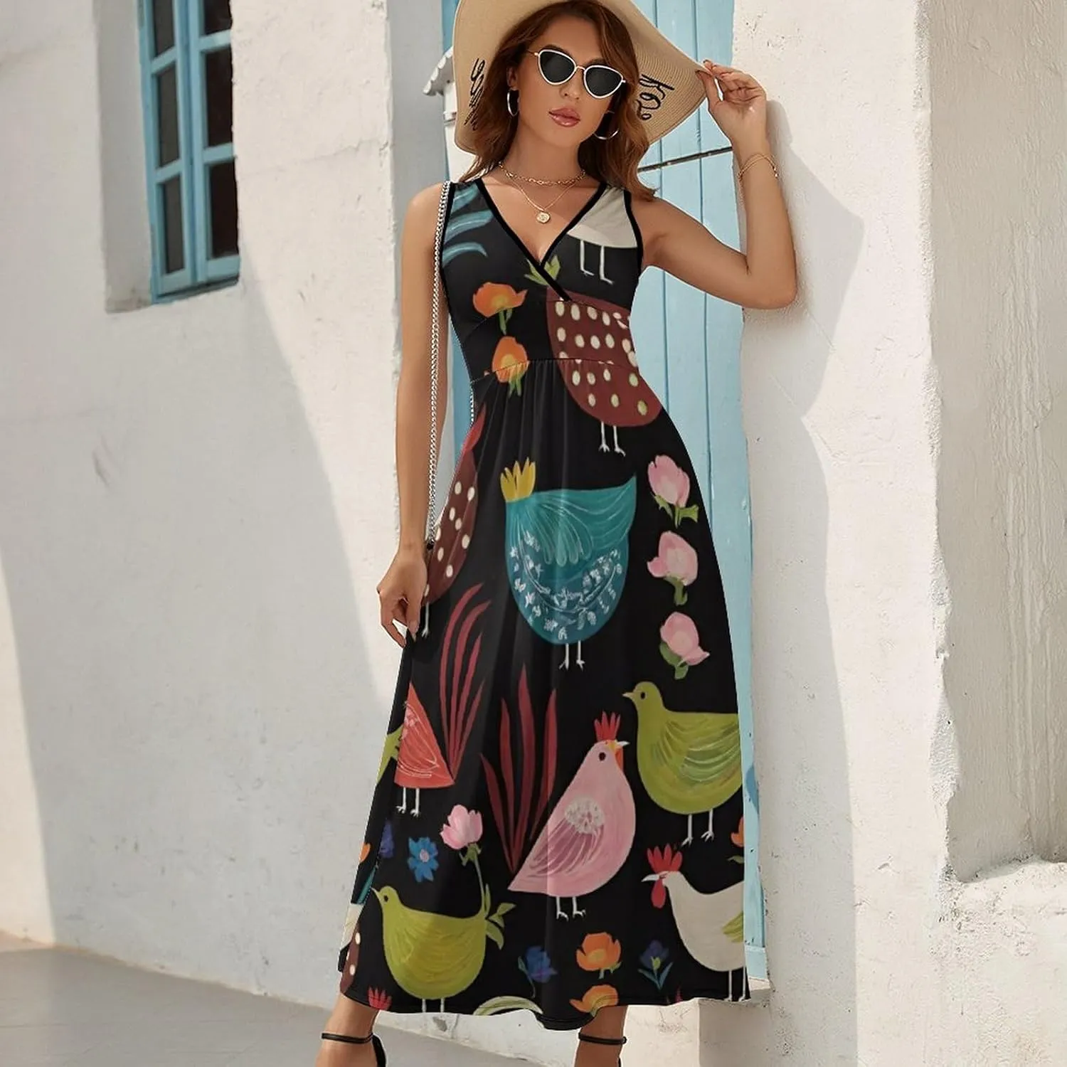 Women Girls Summer 2025 Loose Flowy Swing Shift Dresses for Party Holiday