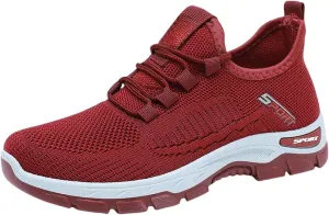 Women Men Slip On Walking Running Shoes Casual Breathable Walking Shoes Sport Athletic Sneakers Gym Tennis Slip On Comfortable Lightweight Shoe Non Slip Work Sport Athletic Trainer with Arch Support