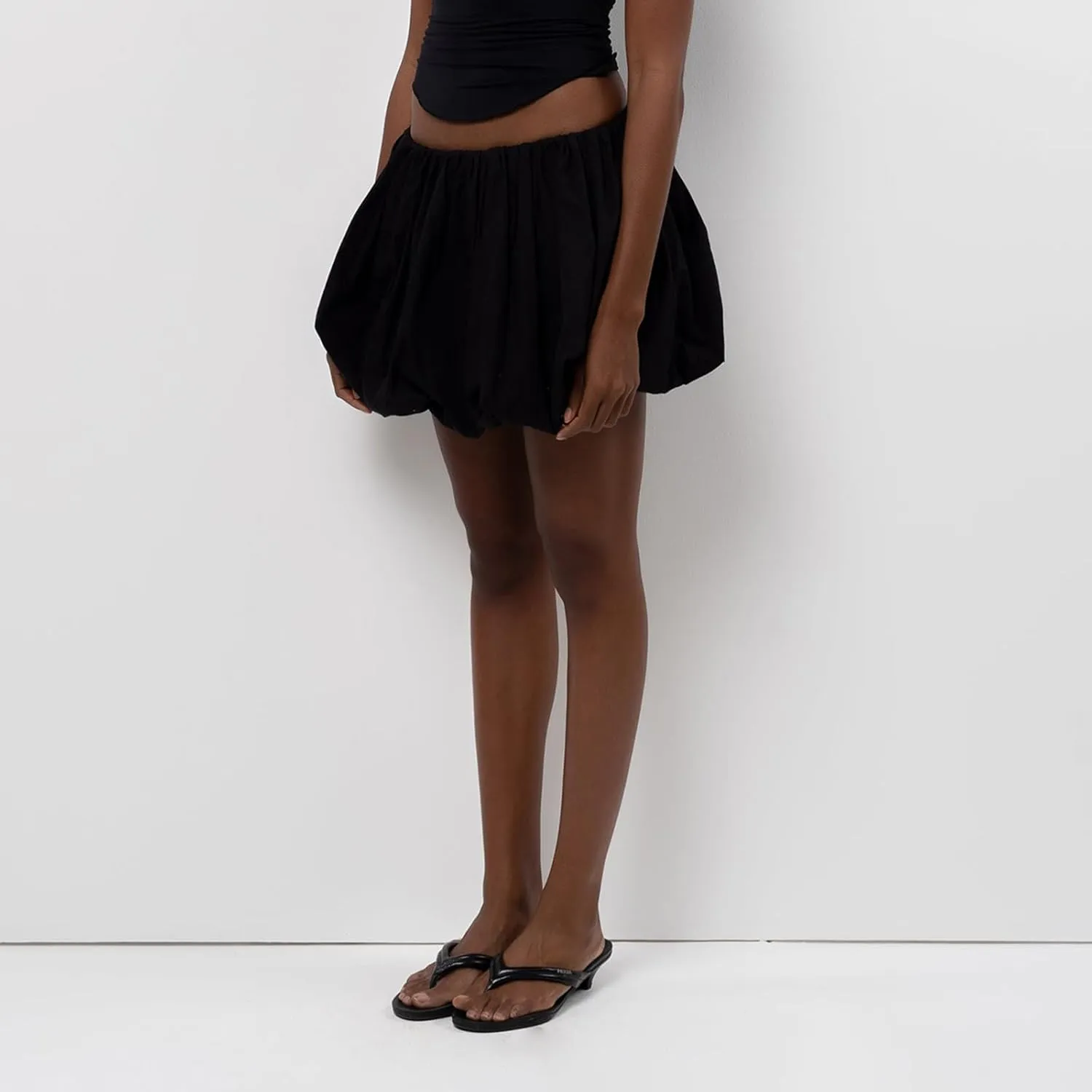Women Y2K Bubble Mini Skirt High Waist A-line Flared Short Skirt Pleated Skater Mini Skirt Going Out Summer