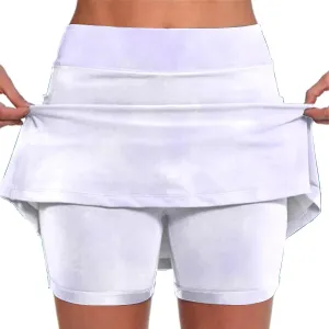 Women's Athletic Skirt Shorts Moisture-Wicking Jogging Fitness Exercise Casual Sportswear Flexible Bonus Skirt Shorts