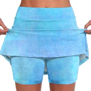 Women's Athletic Skirt Shorts Moisture-Wicking Jogging Fitness Exercise Casual Sportswear Flexible Bonus Skirt Shorts