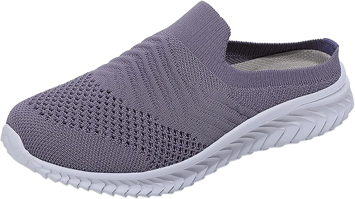 Women's Backless Walking Sneakers Summer Slip-on Tennis Shoes Men Slip On Men Shoes Casual Wedge Sneakers Waterproof Tennis Shoe Cross Trainer Shoe
