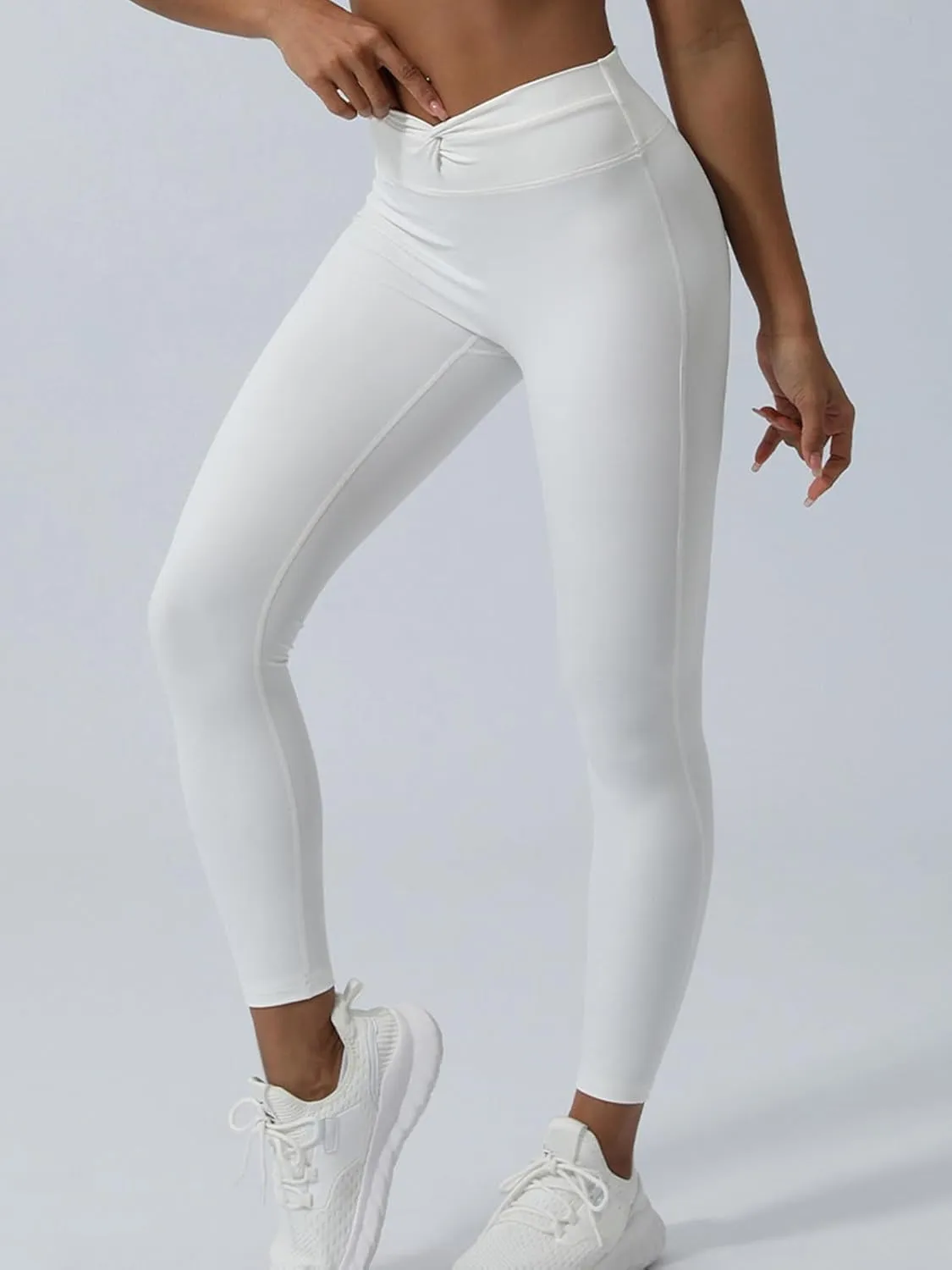 Womens Butt Lifting Yoga Pants V Twist High Waist Compression Workout Athletic Fitness Leggings