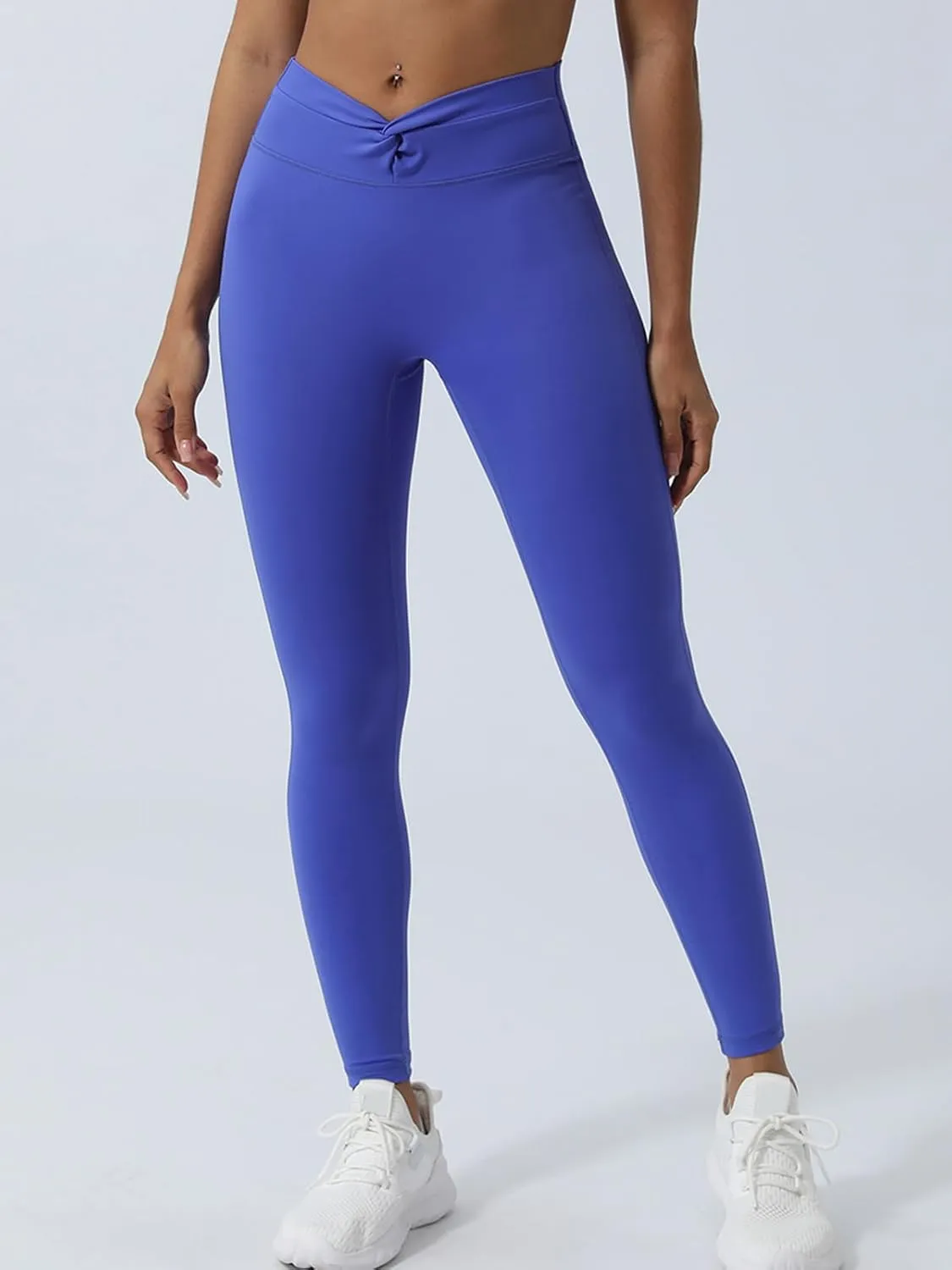 Womens Butt Lifting Yoga Pants V Twist High Waist Compression Workout Athletic Fitness Leggings