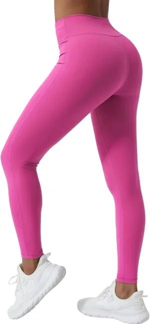 Womens Butt Lifting Yoga Pants V Twist High Waist Compression Workout Athletic Fitness Leggings