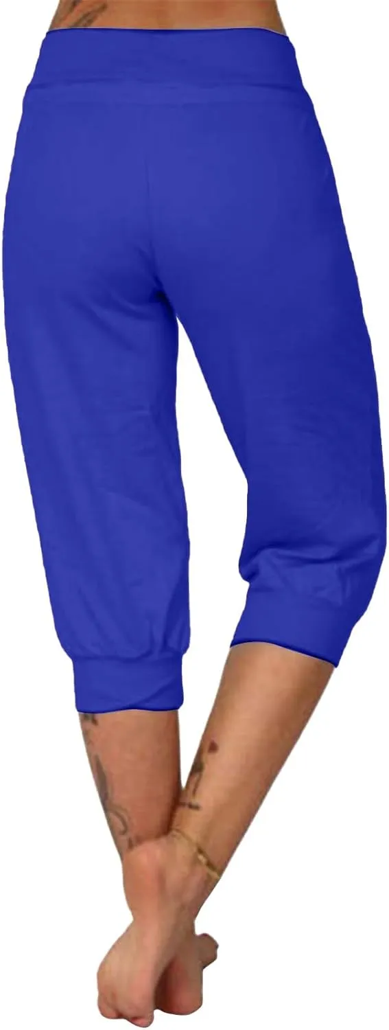 Women's Casual Comfortable Stretch Drawstring Pants Slim Active Yoga Lounge Outfits Stylish Sport Fitness Casual Pant