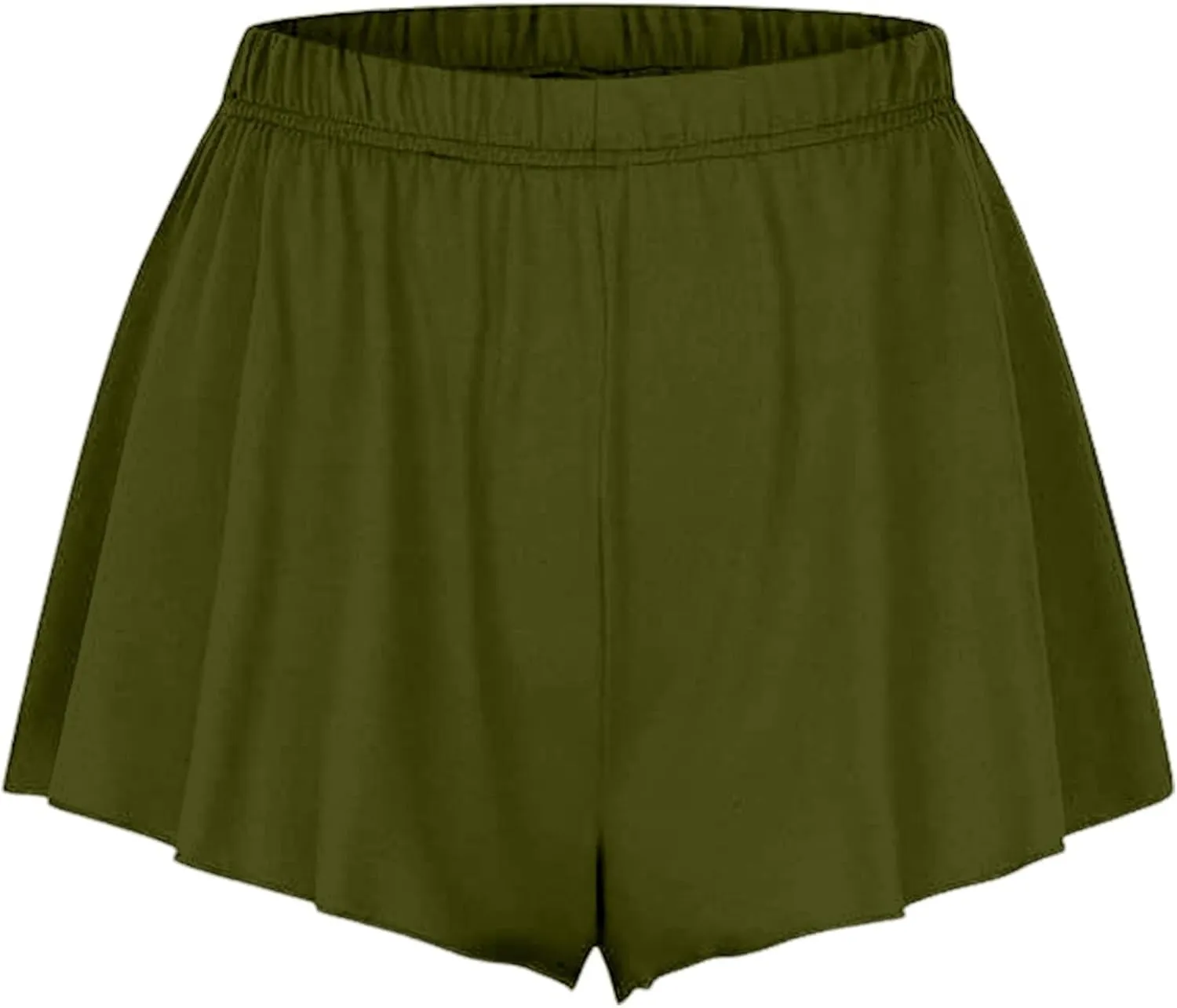 Women's Casual Pleated Shorts Stylish Skirts for Daily Wears Ultra High-Waist Butt Lift Shorts Fashion Stretch Skirts