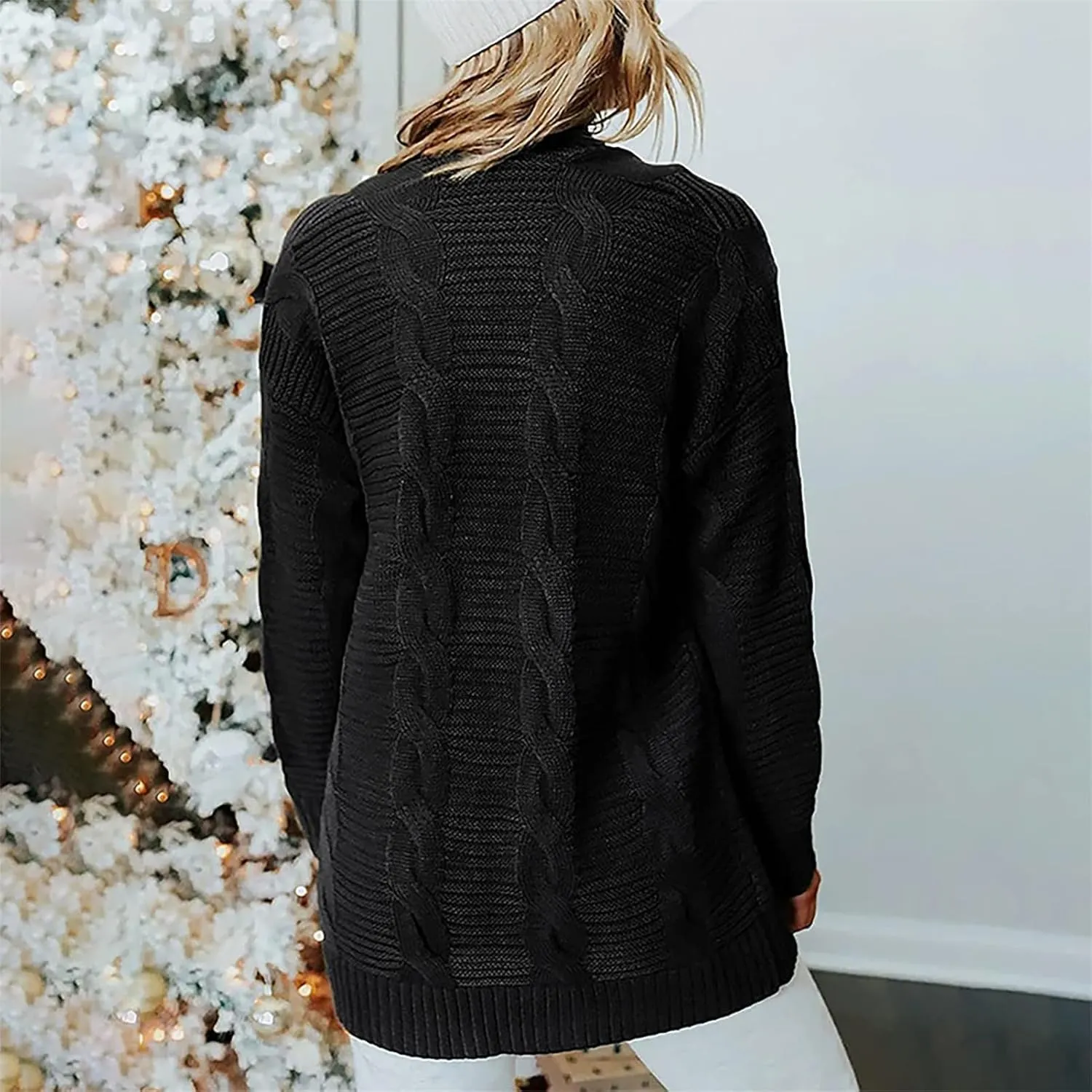 Women's Chunky Cardigan Sweater Jacket, Women's Chunky Sweater, Soft Knit Cardigan Sweater with Pockets