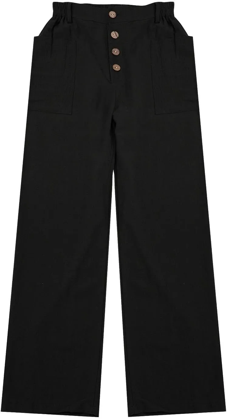 Women's Fashionable Ankle Pants Trendy Cotton Linen Lounge Trouser Versatile Work Home Office Yoga Hiking Casual Pant