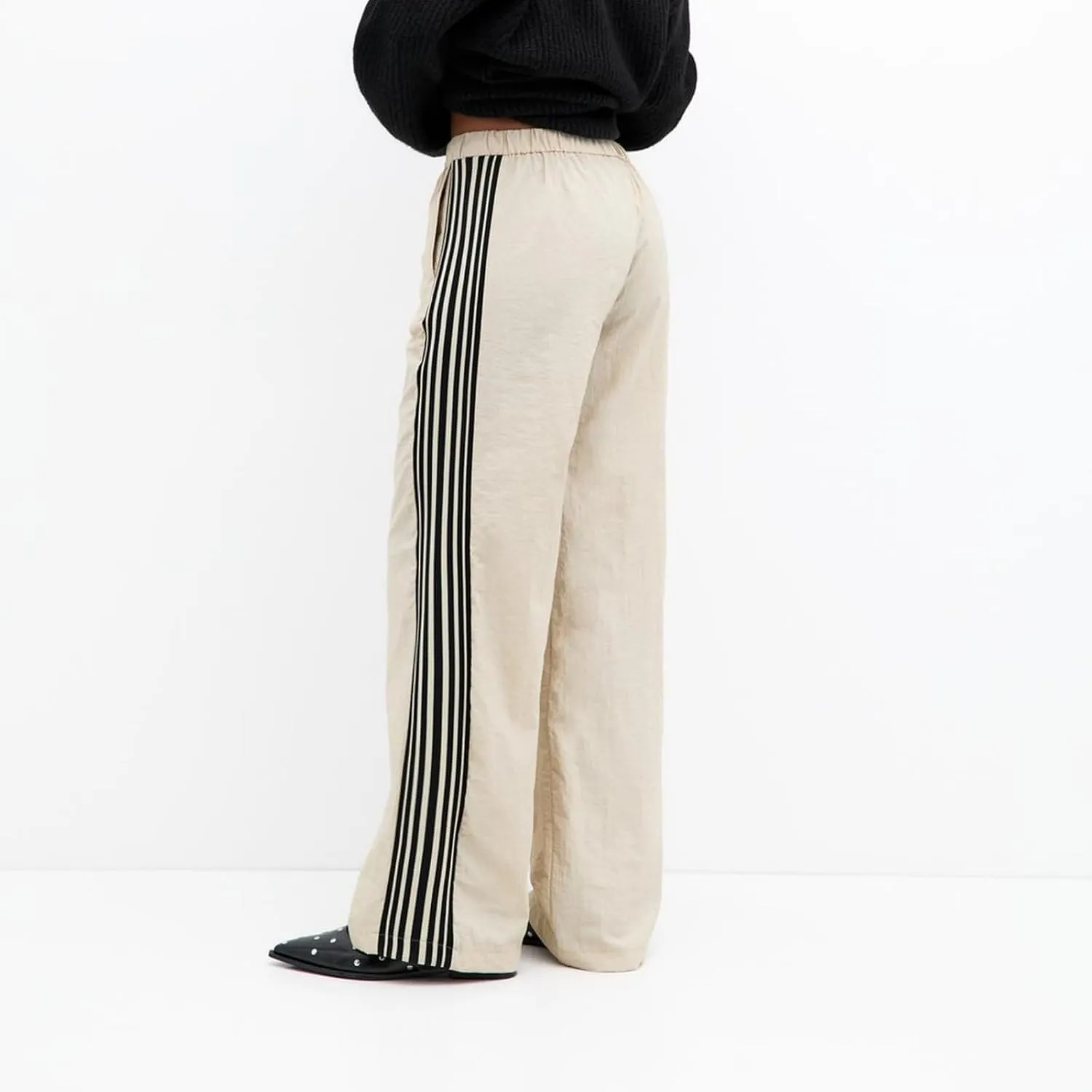 Women's Parachute Pants Casual Loose Elastic Waist Casual Y2K Jogger Outing Sweatpants Streetwear