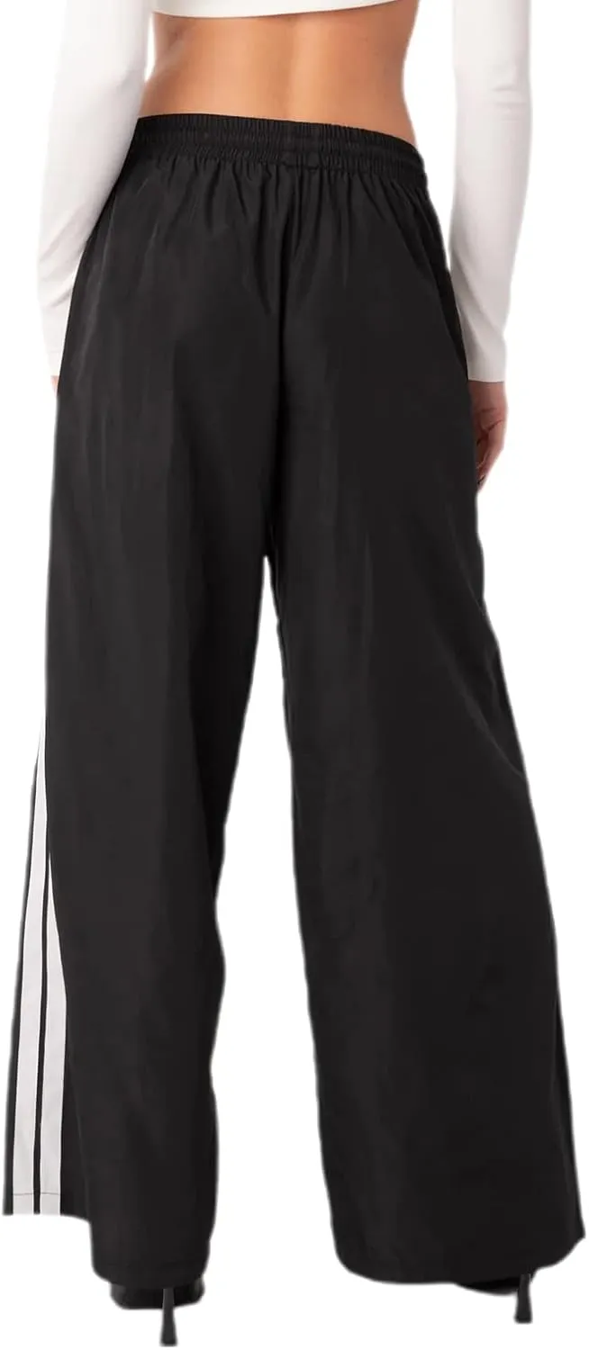 Women's Parachute Pants Casual Loose Elastic Waist Casual Y2K Jogger Outing Sweatpants Streetwear