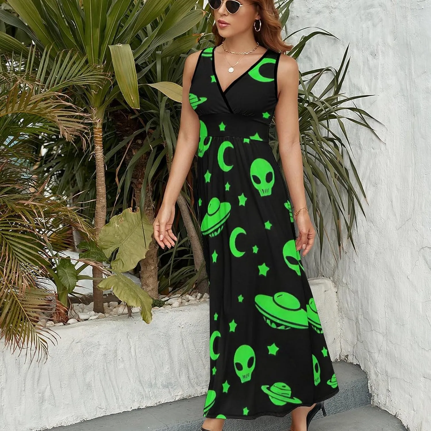 Women's Summer Casual Flowy Long Dress for Vacation Party Wedding