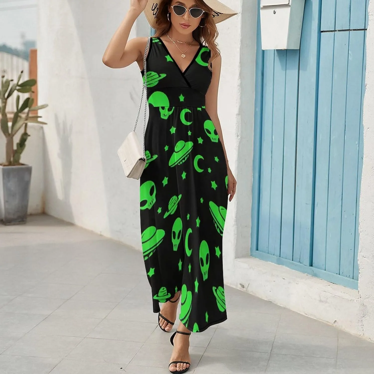 Women's Summer Casual Flowy Long Dress for Vacation Party Wedding